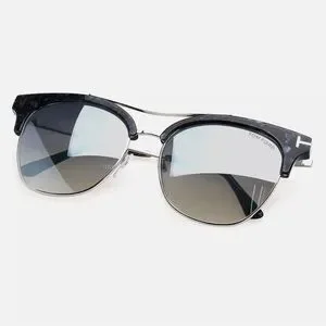 TOM FORD GREY HAVANA/SILVER MIRRORED GRADIENT SUNGLASSES TF549-K NAVIGATOR SUNGLASSES | TOM FORD Fashion main image 4